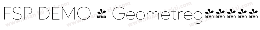 FSP DEMO - Geometreg字体转换